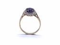 18ct Amethyst & Diamond Cluster Ring