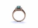 9ct Emerald & Diamond Cluster Ring