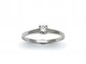 Platinum Diamond Solitaire Ring 0.15ct