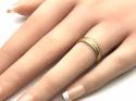 18ct Yellow Gold Patterned Wedding Ring