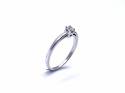 18ct White Gold CZ Solitaire Rings