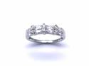 9ct White Gold Double Row Eternity Ring