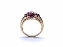9ct Ruby Flower Cluster Ring