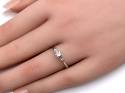 18ct White Gold Diamond Solitaire Ring