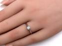 18ct Diamond Solitaire Ring Est 0.30ct