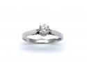 18ct Diamond Solitaire Ring Est 0.30ct