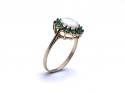 9ct Opal & Emerald Cluster Ring