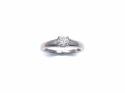 Palladium Diamond Solitaire Ring 0.33ct