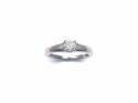 Palladium Diamond Solitaire Ring 0.33ct