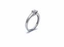 Palladium Diamond Solitaire Ring 0.33ct