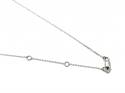 Platinum Diamond Necklet 0.16ct