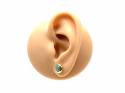 18ct Yellow Gold Jade Stud Earrings