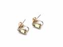 9ct Yellow Gold Peridot Stud Earrings