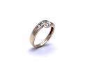 9ct Yellow Gold CZ Crossover Dress Ring