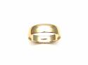 9ct Yellow Gold D Shaped Wedding Ring 6mm
