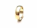 9ct Yellow Gold D Shaped Wedding Ring 7mm
