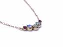 9ct Opal & Ruby Necklet 16 inch