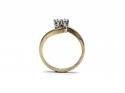 18ct Yellow Gold Diamond 2 Stone