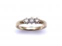 9ct Yellow Gold Diamond 3 Stone Ring