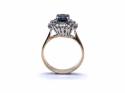 18ct Sapphire & Diamond Cluster Ring