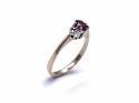 9ct Yellow Gold Ruby & Diamond Ring