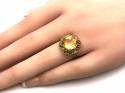 14ct Yellow Gold Citrine Solitaire Ring