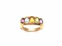 9ct Semi Precious Multi Stone Ring