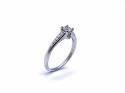 18ct White Gold Solitaire Ring