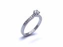 Platinum Diamond Solitaire Ring