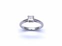 18ct White Gold Diamond Solitaire Ring