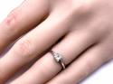 18ct White Gold Diamond Solitaire Ring