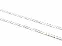 Silver Flat Link Curb Chain 20 inches