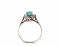 9ct Green & White CZ Cluster Ring