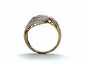 9ct Yellow Gold Diamond Pave Ring