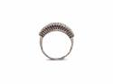 9ct White Gold Diamond Pave Ring