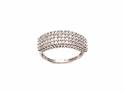 9ct White Gold Diamond Pave Ring