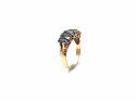 9ct Yellow Gold Sapphire 5 Stone Ring