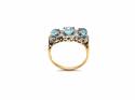 18ct Zircon & Diamond Cluster Ring