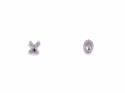 9ct White Gold Diamond Hugs & Kisses Earrings