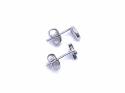 9ct White Gold Diamond Hugs & Kisses Earrings