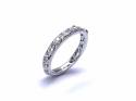 18ct White Gold Fancy Diamond Band 0.21ct