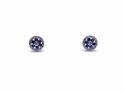 9ct White Gold Sapphire & Diamond Cluster Earrings