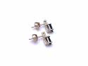 9ct Yellow Gold Sapphire & Diamond Stud Earrings