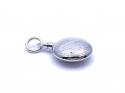 Silver Engraved Round Ashes Locket