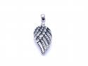 Silver Engraved Wing Ashes Locket 40X16mm