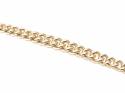 9ct Graduated Curb Bracelet 8 inch