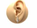 9ct Yellow Gold Leaf Climber Stud Earrings