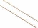 9ct Yellow Gold Hayseed Chain 20 inch