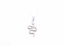 Silver Snake Pendant & Fine Chain 18 Inch