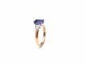18ct Rose Gold Tanzanite & Diamond Ring
